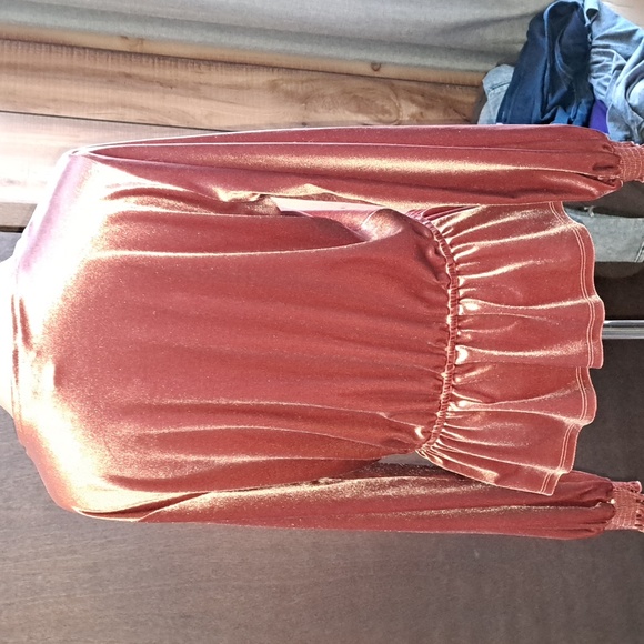 Lauren Conrad, size M surplice rose top - Picture 3 of 5